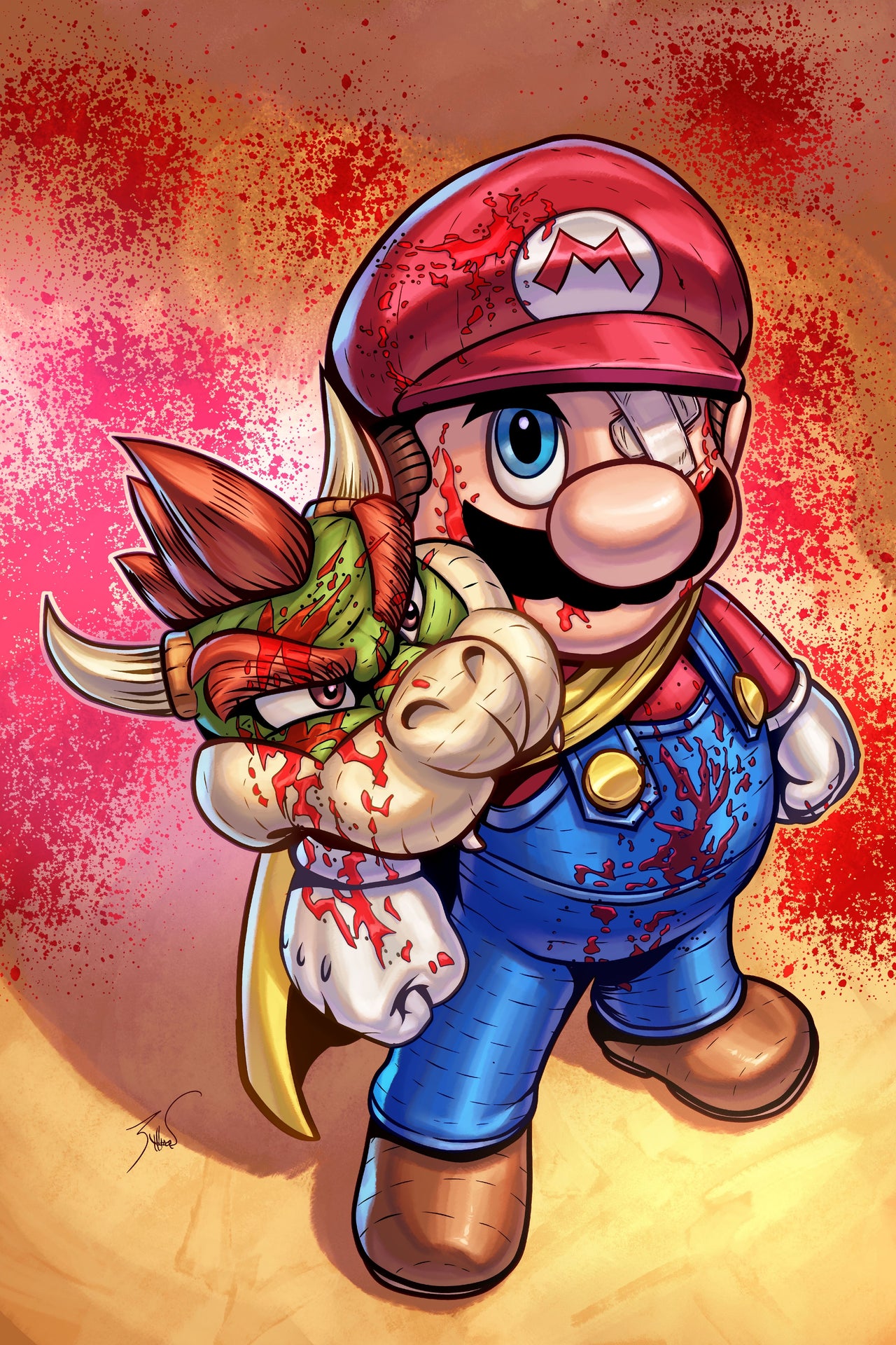Hero's Con Exclusive Legends of Gaming Mario Edition #1 Embossed Foil LTP 25